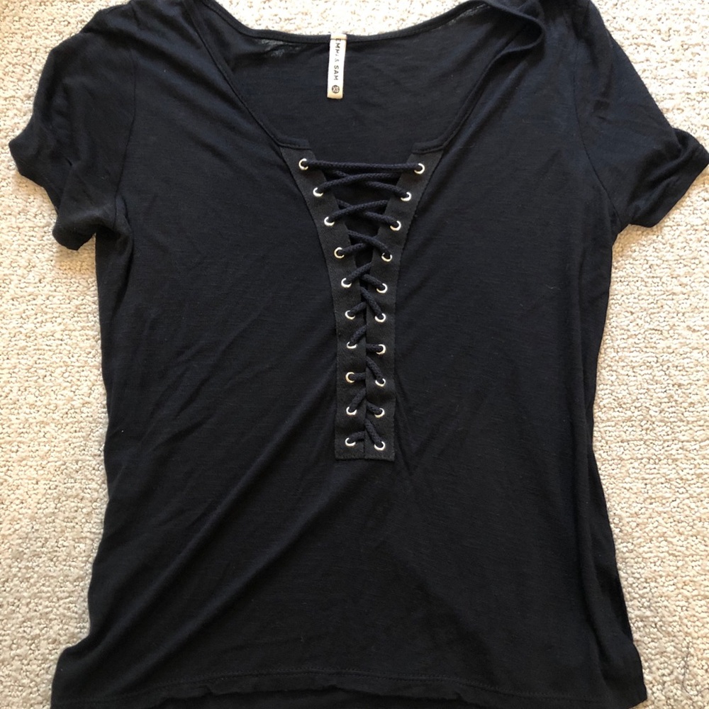 LF lace up top